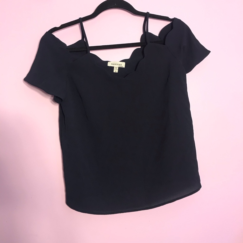 Navy blue blouse
